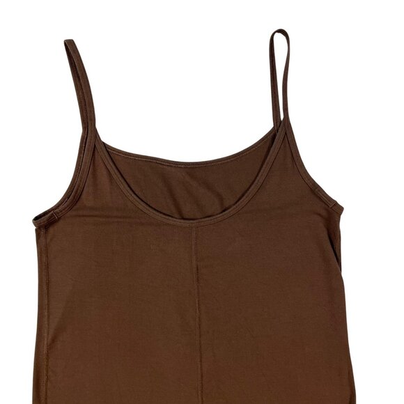 MEDIUM Gap Body Studio Brown Long Bodysuit Cami Leggings Athletic Dance Leotard - Picture 5 of 9